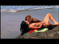 PLAY: Lesbian babes Shelly and Carol Sampsio licks and fingers each others hole