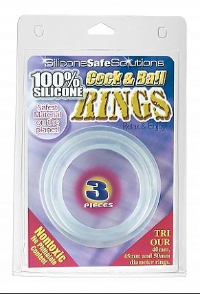 Cock & Ball Ring 3pc Cl