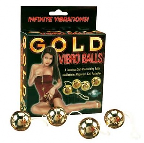 Gold Vibro Balls 4pc. Set