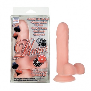 Pure Skin Player - Dongs With Suction Cup- Ivory 5.25