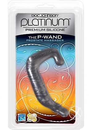 Platinum Silicone P Wand - Charcoal
