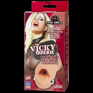 Vicky Quickie Blowjob Sucker Vibrating Masturbator Flesh