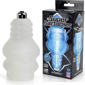 Super Ball Vibrating Sucker Waterproof Clear