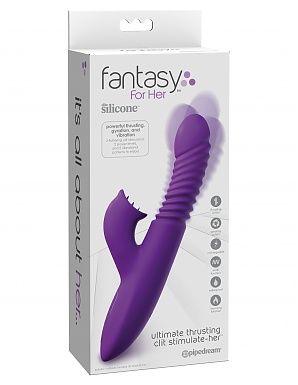 Pipedream Fantasy For Her Ultimate Thrusting Clit Stimulate-Her Pd4957-12 Purple