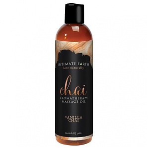 Intimate Earth Chai Aromatherapy Massage Oil Vanilla Chai 8 Ounce