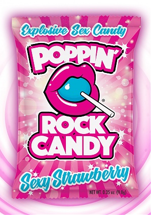 Poppin Rock Candy Sex Confection Sexy Strawberry -  Oral - 10 Pack