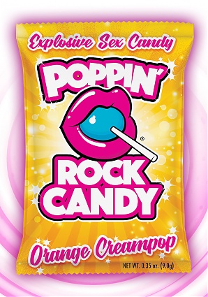 Poppin Rock Candy Sex Confection Orange Creampop -  Oral - 10 Pack