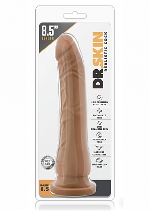 Dr. Skin Basic 8.5 Dildo 8.5in - Vanilla