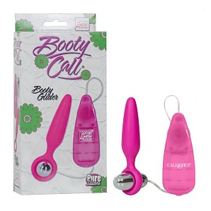Booty Call Booty Glider Vibrating Butt Plug - Pink