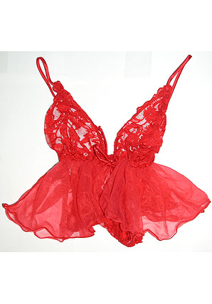 Sexy Baby Doll Lingerie (red)
