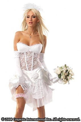 Sexy Bride White Med/lg