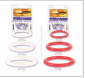 Silicone Love Ring Clear Large