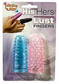 His & Hers Lust Finger  Soft Jelly Stimulators (104779)