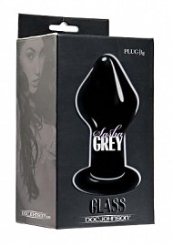 Sasha Grey Signature Large Plug -  Black Glass (114641)