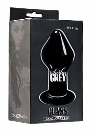 Sasha Grey Signature Large Plug -  Black Glass (114641)