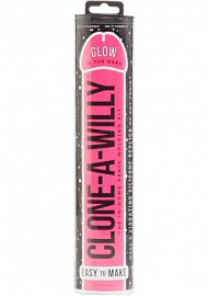 Clone A Willy Kit - Glow In The Dark Pink Vibrating Dildo (117470)