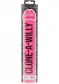 Clone A Willy Kit - Glow in the Dark Pink Vibrating Dildo