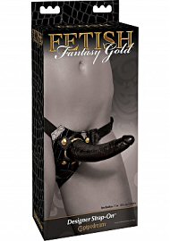 Fetish Fantasy Gold Designer 7 Inch Strap-On - Black (187201)