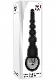 Adam & Eve Vibrating Silicone Anal Beads - Black (194138.4)