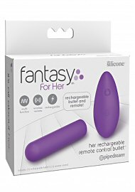 Fantasy For Her Rechargeable Remote Control Bullet - Purple (197299.5)