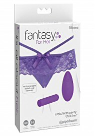 Fantasy For Her Crotchless Panty Thrill-Her - Purple (197300.3)