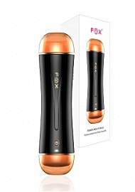 Fox Electric Male Vibrating Masturbator Real Pocket Pussy - Black (198955)