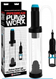 Pump Worx Deluxe Head Job Vibrating Power Penis Pump EZ-GRIP Suction Enlarger