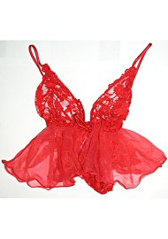 Sexy Baby Doll Lingerie (red) (72315)