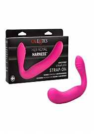 Love Rider Rechargeable Silicone Strapless Strap On Waterproof Pink 7.75 Inch (86478.13)